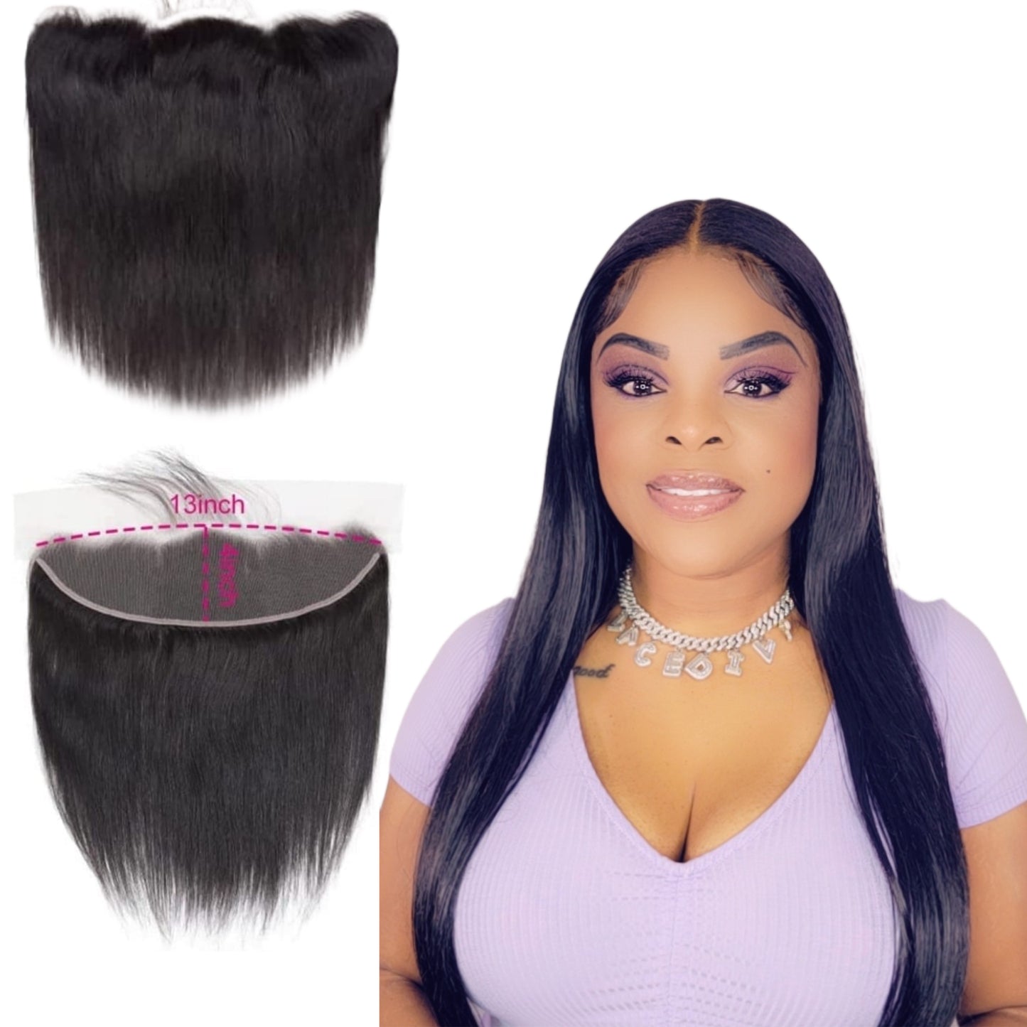 13X4 STRAIGHT LACE FRONTAL